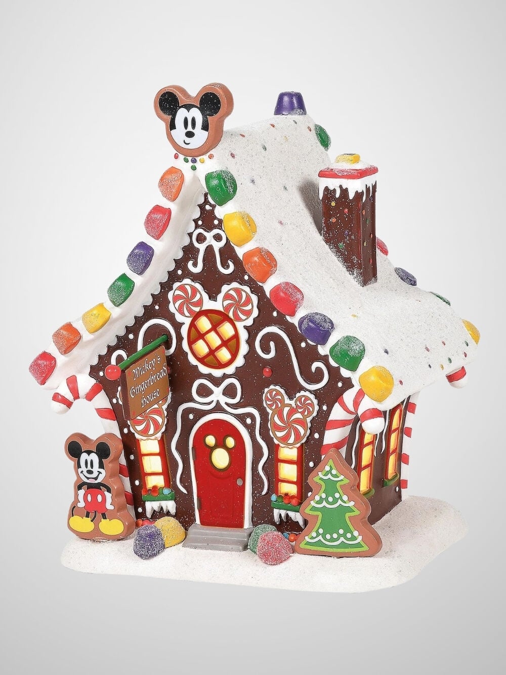 Disney Village by D56 - Mickey'nin Işıklı Yılbaşı Kurabiye Evi (Mickey's Gingerbread House)