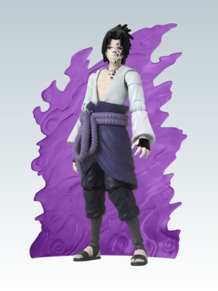 Naruto: Shippuden - Sasuke Uchiha Curse Mark Transformation (Anime Heroes Beyond Series) Aksiyon Figür Seti