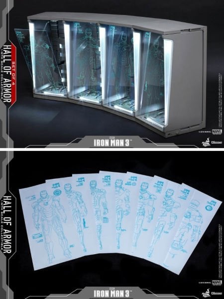 Iron Man 3 - Hall of Armor 1/6 Scale Diecast Diaroma Aksesuarı