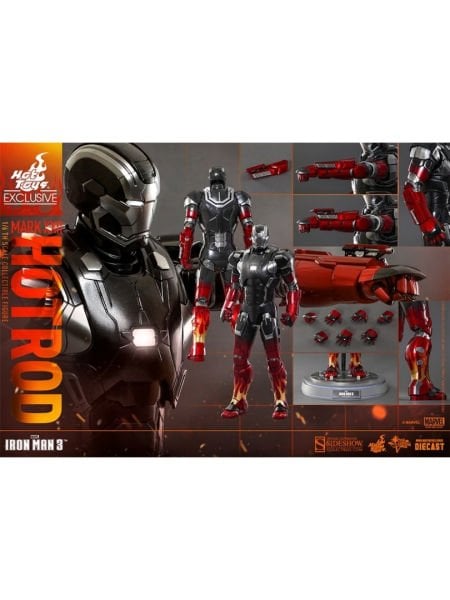 Iron Man 3 – Iron Man Mark XXII Hot Rod 1/6 Scale Diecast Koleksiyon Figürü
