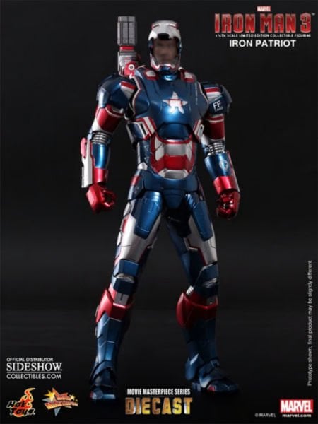 Iron Man 3 – Iron Patriot 1/6 Scale Diecast Koleksiyon Figürü
