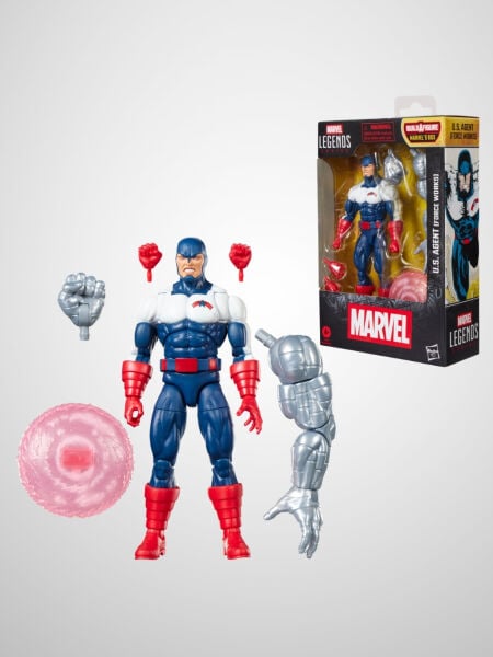 Marvel Legends U.S. Agent (Force Works), Avengers and Marvel Comics Aksiyon Figürü (Marvel's Box BAF)
