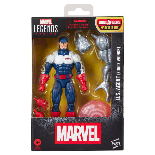Marvel Legends U.S. Agent (Force Works), Avengers and Marvel Comics Aksiyon Figürü (Marvel's Box BAF)