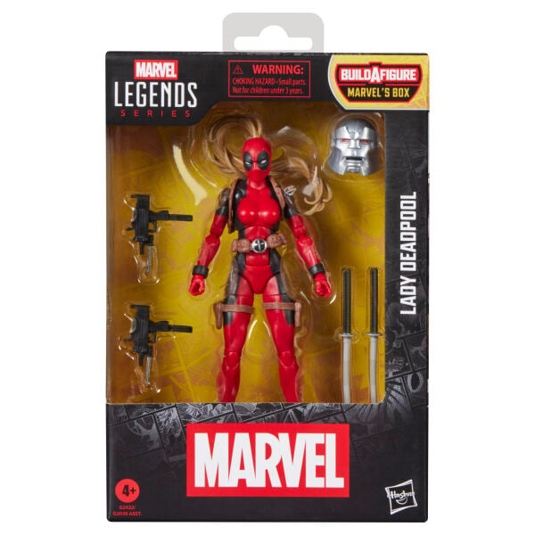 Marvel Legends Lady Deadpool, Marvel Comics Aksiyon Figürü (Marvel's Box BAF)