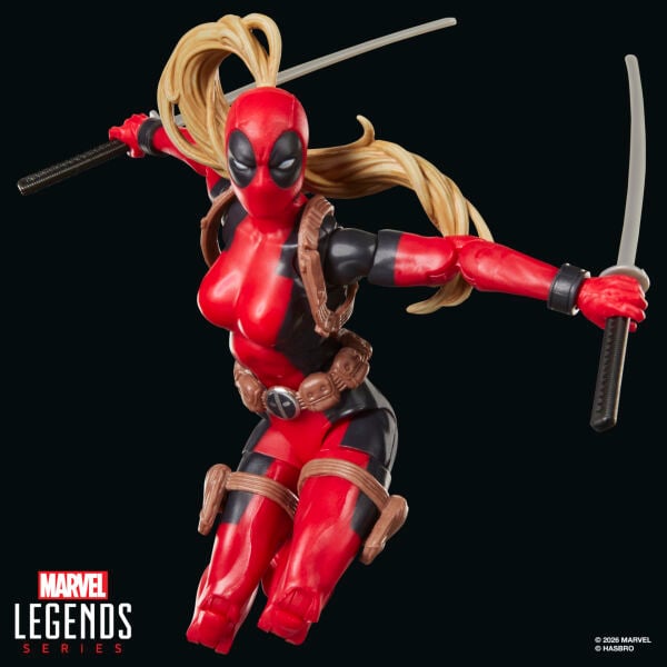 Marvel Legends Lady Deadpool, Marvel Comics Aksiyon Figürü (Marvel's Box BAF)