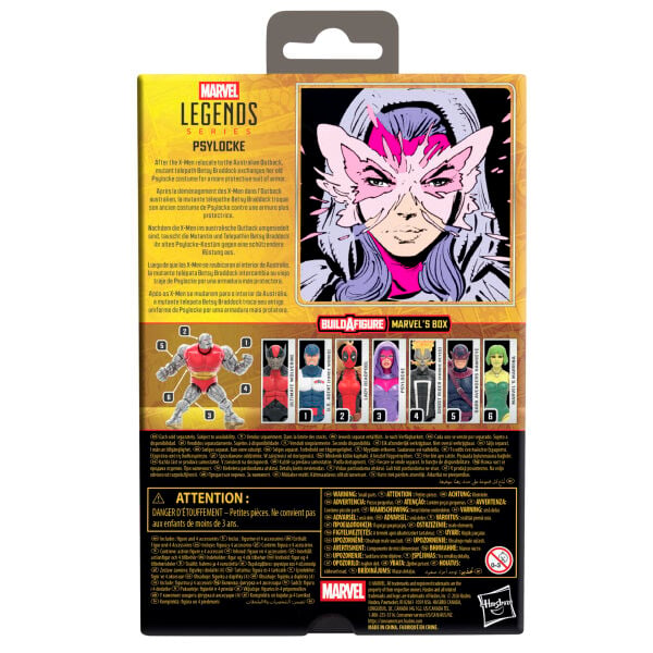 Marvel Legends Psylocke, X-Men Comics Aksiyon Figürü (Marvel's Box BAF)