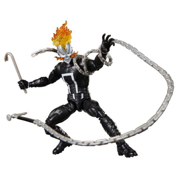 Marvel Legends Ghost Rider (Robbie Reyes), All-New Ghost Rider and Avengers Comics Aksiyon Figürü (Marvel's Box BAF)