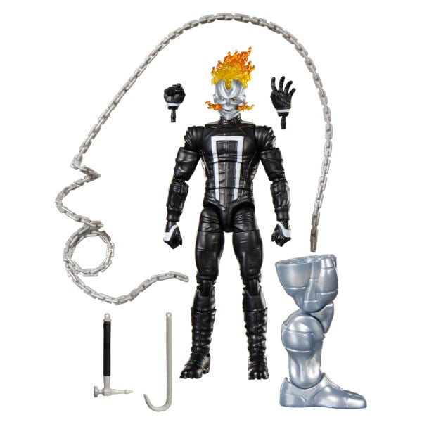 Marvel Legends Ghost Rider (Robbie Reyes), All-New Ghost Rider and Avengers Comics Aksiyon Figürü (Marvel's Box BAF)