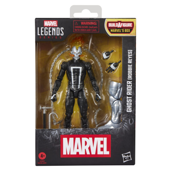 Marvel Legends Ghost Rider (Robbie Reyes), All-New Ghost Rider and Avengers Comics Aksiyon Figürü (Marvel's Box BAF)