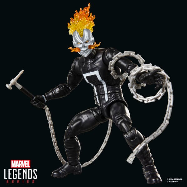 Marvel Legends Ghost Rider (Robbie Reyes), All-New Ghost Rider and Avengers Comics Aksiyon Figürü (Marvel's Box BAF)