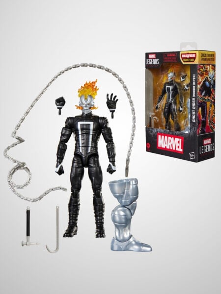 Marvel Legends Ghost Rider (Robbie Reyes), All-New Ghost Rider and Avengers Comics Aksiyon Figürü (Marvel's Box BAF)