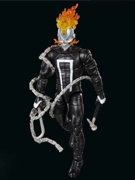 Marvel Legends Ghost Rider (Robbie Reyes), All-New Ghost Rider and Avengers Comics Aksiyon Figürü (Marvel's Box BAF)