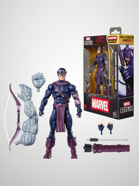 Marvel Legends Dark Avengers Hawkeye, Dark Avengers Comics Aksiyon Figürü (Marvel's Box BAF)