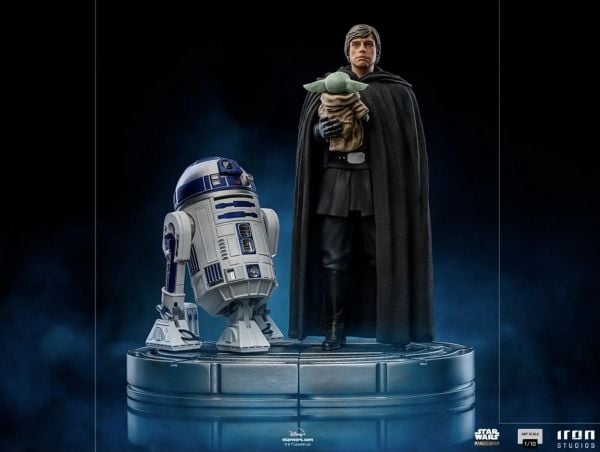 Star Wars: The Mandalorian - Luke Skywalker and Grogu 1/10 Art Scale Limited Edition Heykel