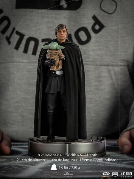 Star Wars: The Mandalorian - Luke Skywalker and Grogu 1/10 Art Scale Limited Edition Heykel