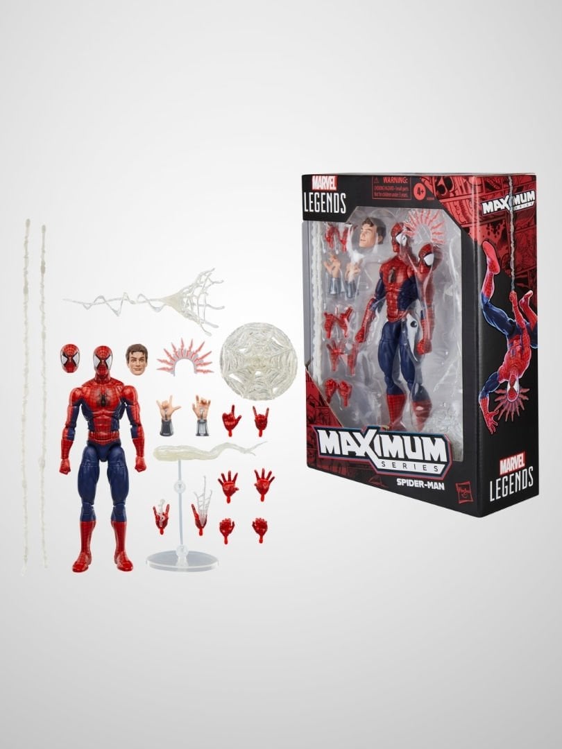 Marvel Legends Maximum Series Spider-Man (Spider-Man Comic) Aksiyon Figürü