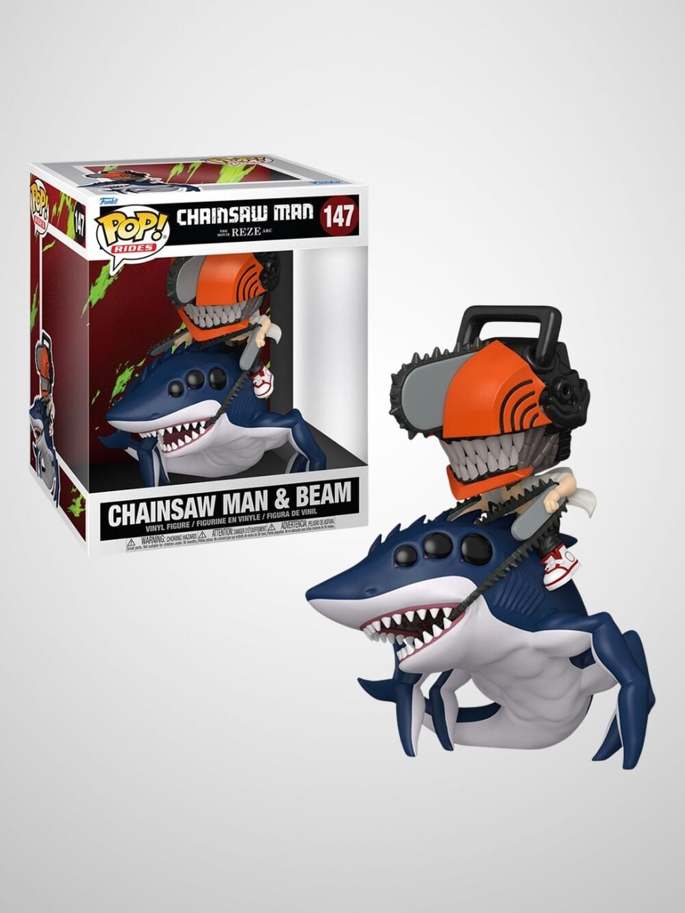Chainsaw Man – The Movie: Reze Arc - Chainsaw Man & Beam Funko Pop! Rides Deluxe Figür #147