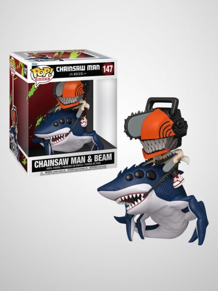 Chainsaw Man – The Movie: Reze Arc - Chainsaw Man & Beam Funko Pop! Rides Deluxe Figür #147