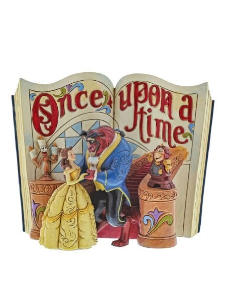 Disney Traditions - Güzel ve Çirkin (Beauty and the Beast)  Storybook (Love Endures) Heykel