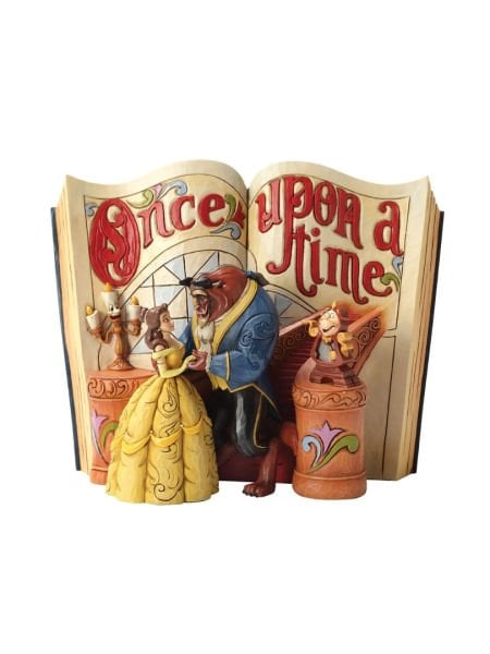 Disney Traditions - Güzel ve Çirkin (Beauty and the Beast)  Storybook (Love Endures) Heykel