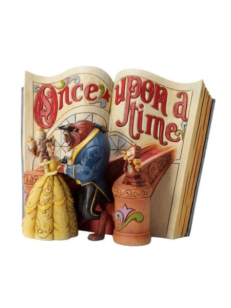 Disney Traditions - Güzel ve Çirkin (Beauty and the Beast)  Storybook (Love Endures) Heykel