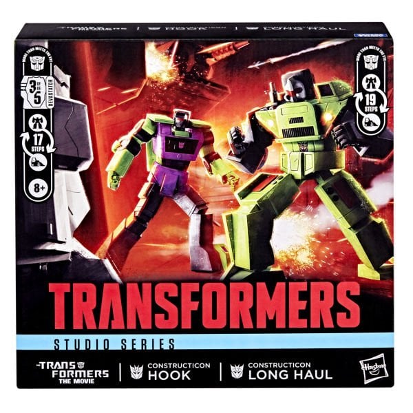 Transformers Studio Series Constructicon Long Haul & Constructicon Hook (The Transformers: The Movie) İkili Aksiyon Figürü