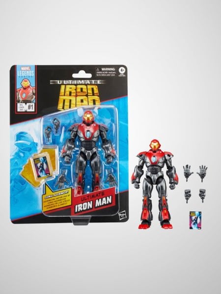 Marvel Legends Ultimate Iron Man (Marvel Comics) Aksiyon Figürü, Çizgi Roman Aksesuarlı