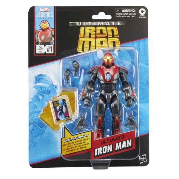 Marvel Legends Ultimate Iron Man (Marvel Comics) Aksiyon Figürü, Çizgi Roman Aksesuarlı