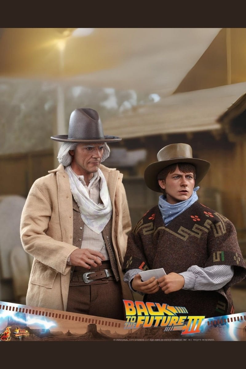 Back To The Future 3 - Marty McFly & Doc Brown 1/6th Scale Koleksiyon Figür Seti