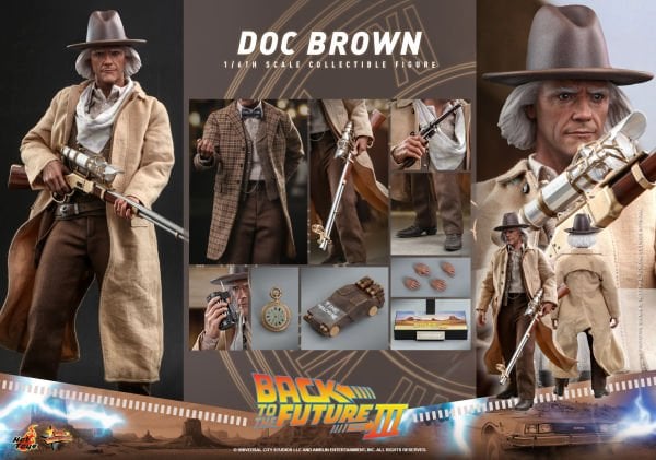 Back To The Future 3 - Marty McFly & Doc Brown 1/6th Scale Koleksiyon Figür Seti