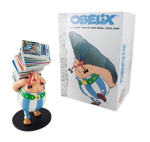 Asterix: Obelix Pile D'Albums (Stack Of Comic Books) Resin Statue