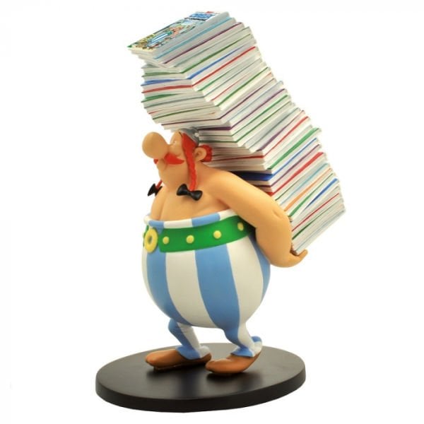 Asterix: Obelix Pile D'Albums (Stack Of Comic Books) Resin Statue