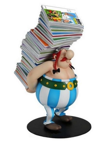 Asterix: Obelix Pile D'Albums (Stack Of Comic Books) Resin Statue