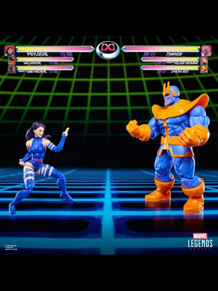 Marvel Legends Gamerverse Psylocke vs Thanos (Retro Video Game