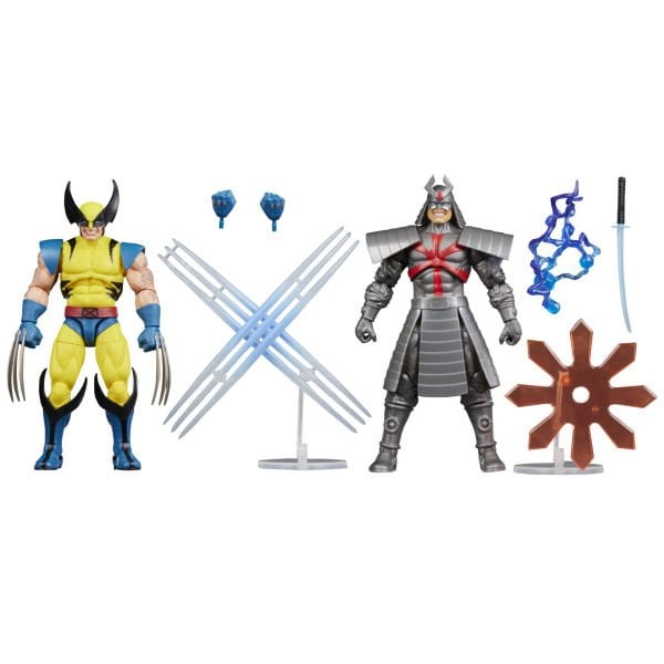 Marvel Legends Gamerverse Wolverine vs Marvel's Silver Samurai (Retro Video Game) İkili Aksiyon Figür Seti