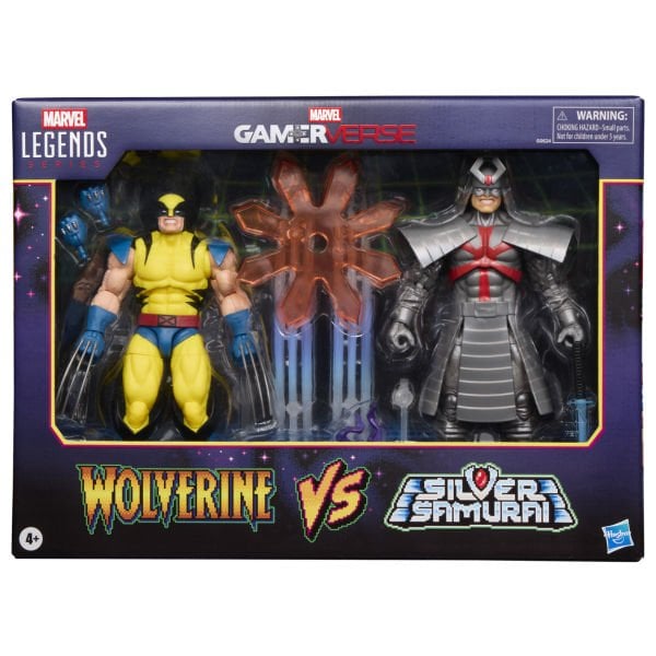 Marvel Legends Gamerverse Wolverine vs Marvel's Silver Samurai (Retro Video Game) İkili Aksiyon Figür Seti
