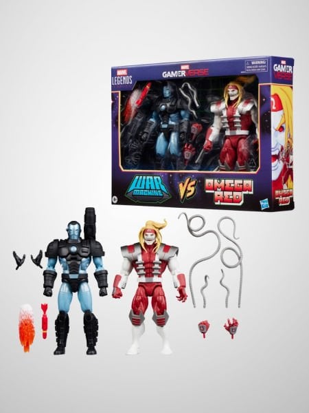 Marvel Legends Gamerverse Marvel's War Machine vs Marvel's Omega Red (Retro Video Game) İkili Aksiyon Figür Seti