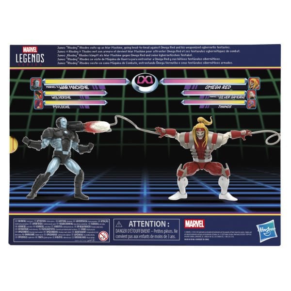 Marvel Legends Gamerverse Marvel's War Machine vs Marvel's Omega Red (Retro Video Game) İkili Aksiyon Figür Seti