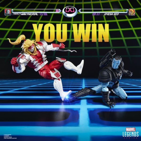Marvel Legends Gamerverse Marvel's War Machine vs Marvel's Omega Red (Retro Video Game) İkili Aksiyon Figür Seti