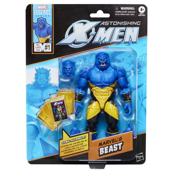 Marvel Legends Marvel's Beast (X-Men Comics) Aksiyon Figürü, Çizgi Roman Aksesuarlı