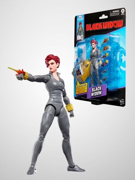 Marvel Legends Black Widow (X-Men & Avengers Comics) Aksiyon Figürü, Çizgi Roman Aksesuarlı