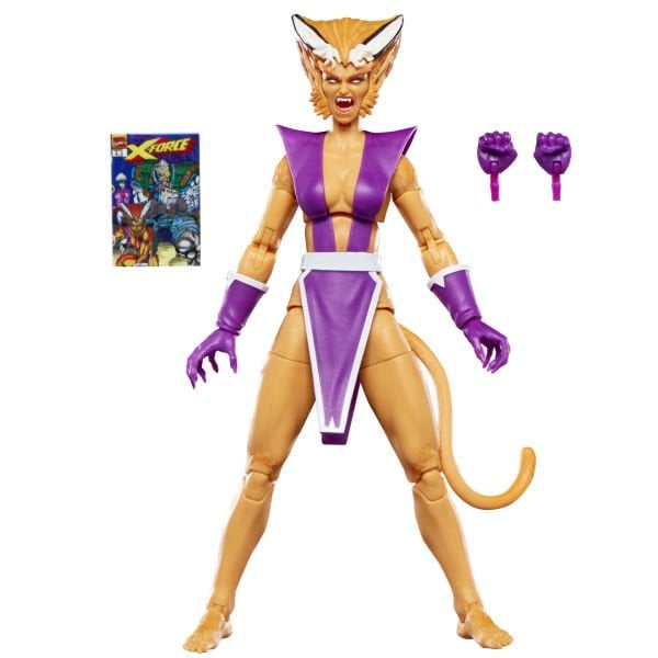 Marvel Legends Feral (X-Men Comics) Aksiyon Figürü, Çizgi Roman Aksesuarlı