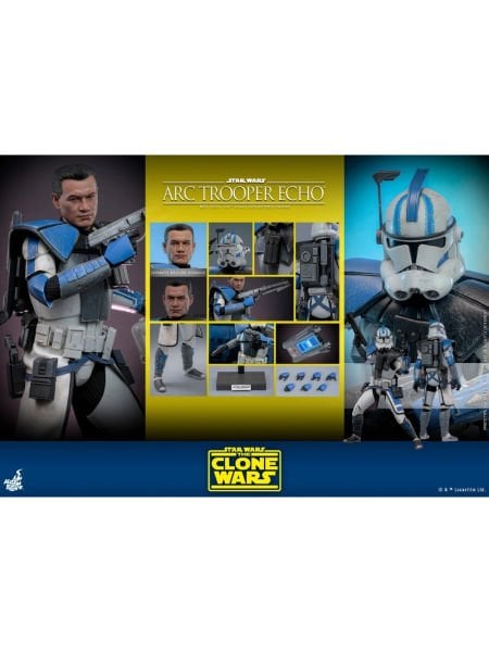 Star Wars: The Clone Wars - ARC Trooper Echo 1/6 Scale Koleksiyon Figürü