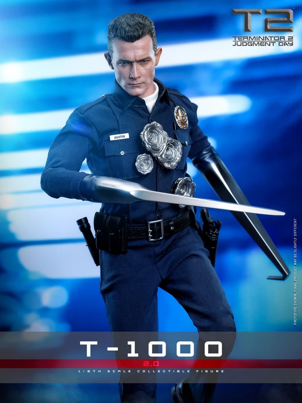 Terminator 2: Judgment Day - T-1000 (2.0) 1/6 Scale Koleksiyon Figürü