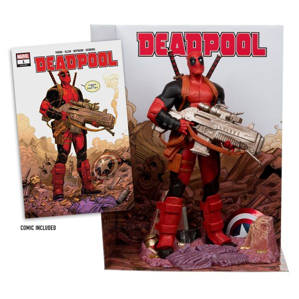 Marvel Comics - Deadpool (Deadpool #1) 1/6 Scale Heykel (Çizgi Roman Dahil)