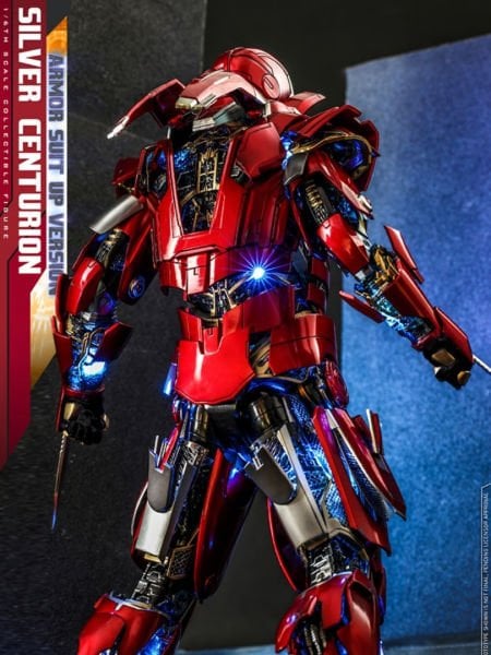 Iron Man 3 - Silver Centurion (Armor Suit Up Version) 1/6 Scale Diecast Koleksiyon Figürü
