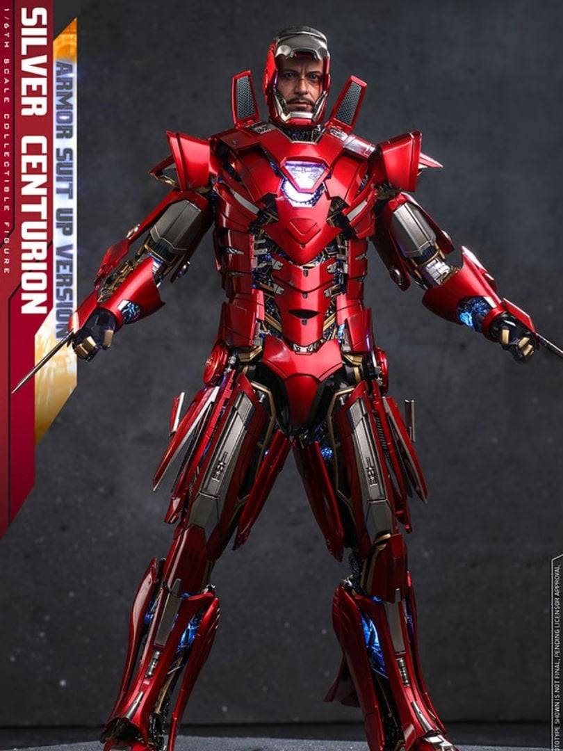 Iron Man 3 - Silver Centurion (Armor Suit Up Version) 1/6 Scale Diecast Koleksiyon Figürü