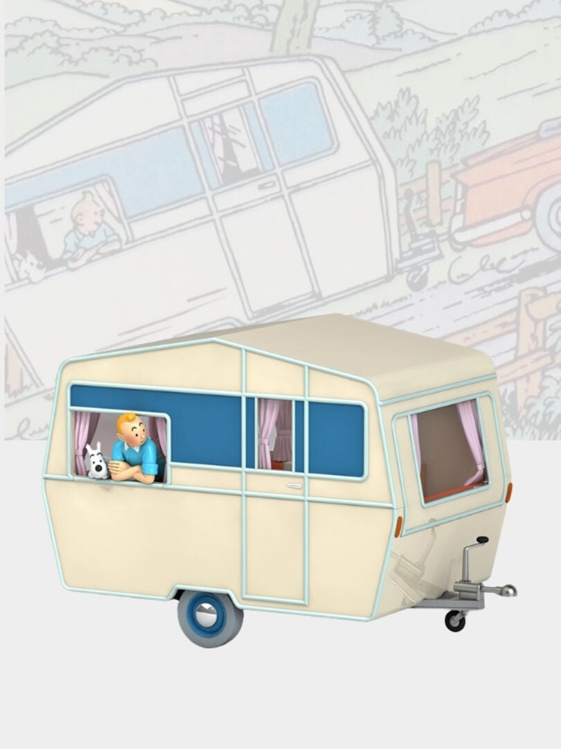 Tintin - The Tourists' Caravan (La Caravane des Touristes) 1/24 Scale Diecast Model Araç (No.51)