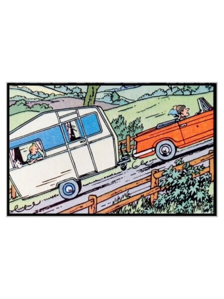 Tintin - The Tourists' Caravan (La Caravane des Touristes) 1/24 Scale Diecast Model Araç (No.51)