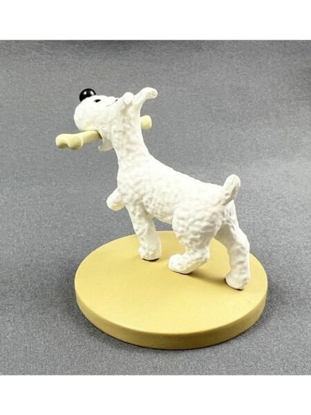 Tintin - Snowy With A Bone (Milou Os) Figür